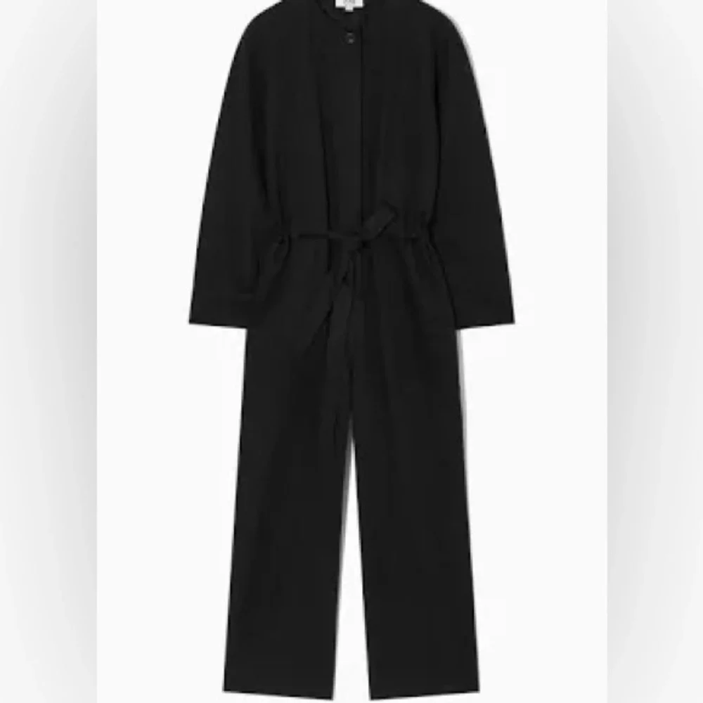 COS Black Long Sleeve Belted Jumpsuit Oversized Size XS - Picture 2 of 12